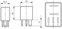 Relais 12V 30A micro +weerstand-2