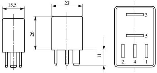 Relais 12V 30A micro +weerstand-2