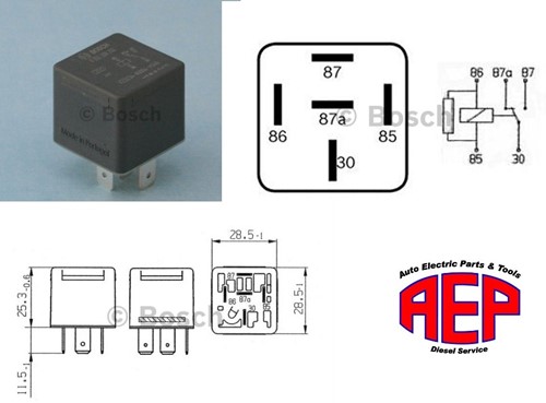 Relais 24V 20A wissel =>211