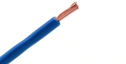 Kabel 0.75mm blauw haspel 100m