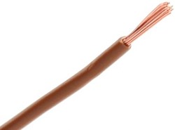 Kabel 0.75mm bruin haspel 100m