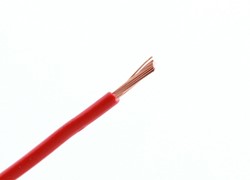 Kabel 0.75mm rood haspel 100m