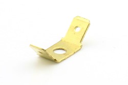 Kabelverbinder 6,3X0,8 dubbel gat M4 massaaansluiting
