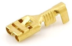 Kabelverbinder 6,3x0,8 lock 1.5-2.5mm koper female (100st)