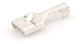 Kabelverbinder 6,3x0,8 lock 0.5-1.5mm female vertind (100st)