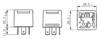 Relais 12V 30A pen 30<>87-2