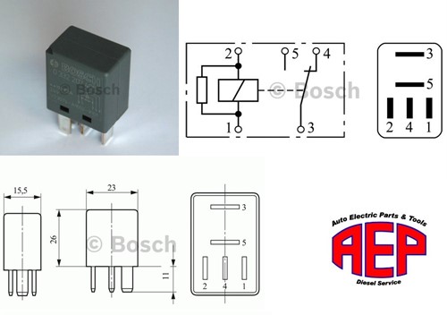 Relais 24V 10A micro wissel  +weerstand