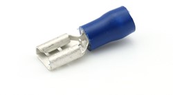 Kabelverbinder blauw 6,3X0,8 female (verp.50st)