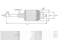 Anker Denso 12V 2kW 52.7x108.5-2