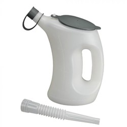 Schenkkan 0.25-05L wit met flex slang