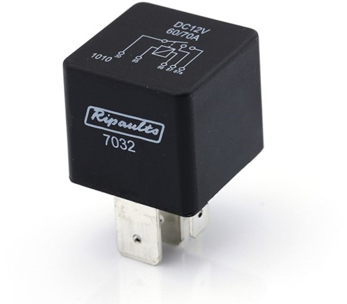 Relais 12V 60-70A wissel 5polig 10mm pen