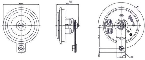 Claxon 6 V  30W-2