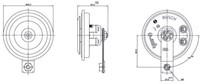 Claxon 12V  50W  96mm-2