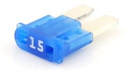 Zekering Micro2 15A 9x15.4 Blauw (verp.10st)