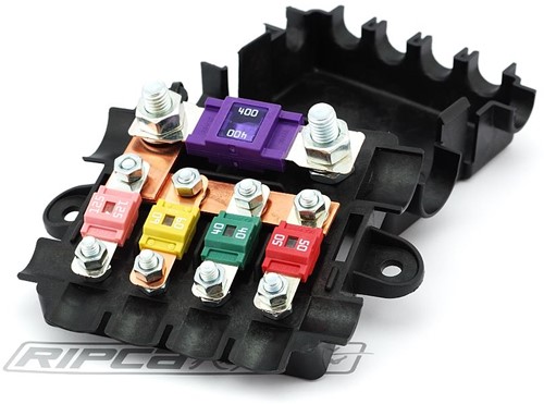 Zekeringhouder 1x MEGA & 4x MIDI zekeringen