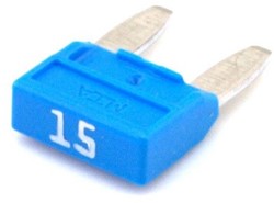Zekering MINI 15A  11x16.2 Blauw (verp.10st)