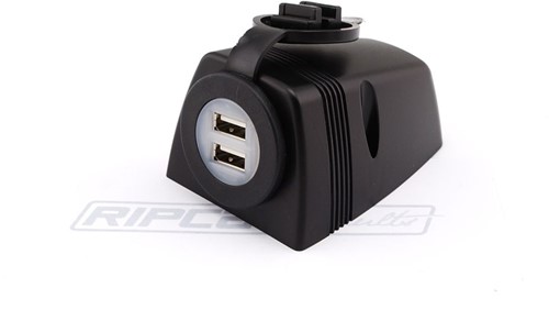 USB opbouwpaneel 12/24V 2x USB