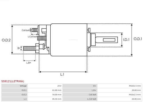 Relais 24V 300A Mahle ISKRA-3