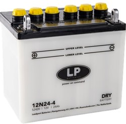 Accu 12V 24Ah 128x124x175 +L  Grasmaaier