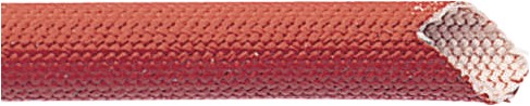 Isolatiekous glasvezel/silicone roodbruin 8mm PER METER