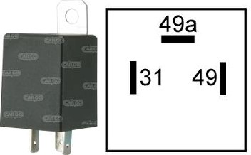 Knipperlichtrelais 24V 3pen (31-49a-49)