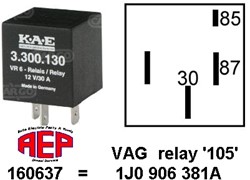Relais VAG '109' 1J0906381A