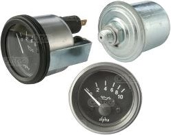 Oliedrukmeter 52mm set 1-10bar / 1/8"sender