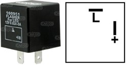 Knipperlichtrelais 12V 2pen LED 0.1-150W