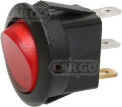 Schakelaar 20mm rond rood