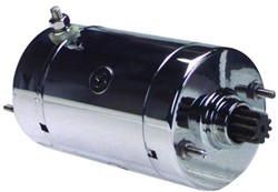 Startmotor 12V 0.8kW 10T Harley Chroom