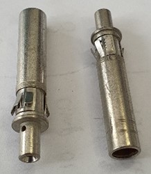 ABS Pencontact FEMALE nikkel voor kabel 1.5/2.5mm