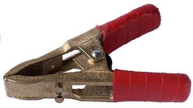 Acculaadklem rood 420A massief