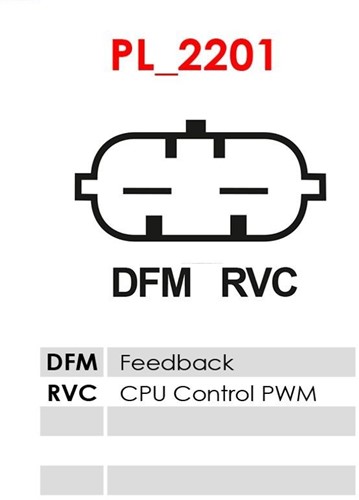 Alternator 12V 100A 6PK Delco Opel Chevrolet RVC/Dfm-3