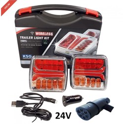 Achterlichtset KSG Led 24V draadloos