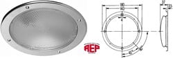 Plafonier inbouw 180mm