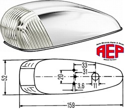 Breedtel opb 159x52 chr.huis