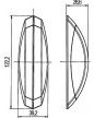 Contourlamp 12V 122,2x39,2x28,6  C5W SV8,5 rood-2