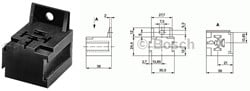 Relaisvoet 5pin +Oog