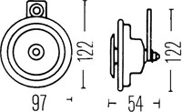 Hoorn set 12V 66W 400Hz-2