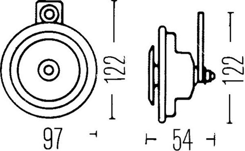 Hoorn set 12V 66W 400Hz-2