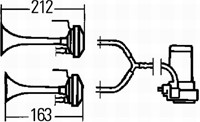 Luchthoorn 12V 795/840HZ 240W 118dB-2