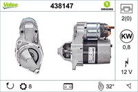 Startmotor 12V 0.8kW 8T Valeo Mercedes-3