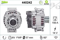Alternator 12V 150A 6PK LIN Valeo Audi A6-2