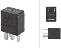 Relais 12V 20A mini m weerstand 4 polig