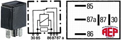 Relais 12V 10/20A wissel micro 5plg met weerst.