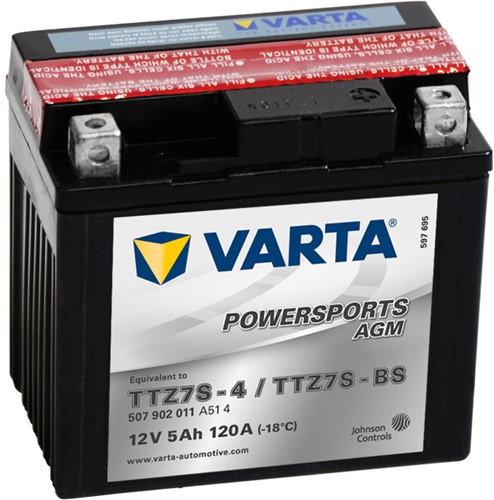 Accu Varta AGM 12V 5Ah  YTZ7S-BS