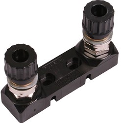 Zekeringhouder voor smeltstrook 82x20 62mm hoh M10