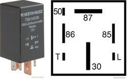 Gloeirelais 12V 7plg VAG