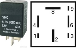 Relais VAG '409'  Brandstofpomp 1J0906383C
