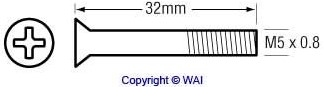 Relais bout M5 x 0.8 x 32mm-2